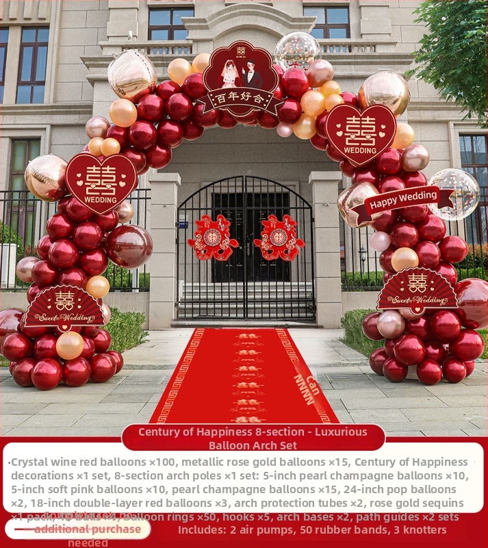 Set balona za svadbenu arku i stup dekoracije — marka auxiliary; šifra proizvoda F96HM875787J5H; materijal: drugi; tip balona: drugi; oblik: balon sa repom