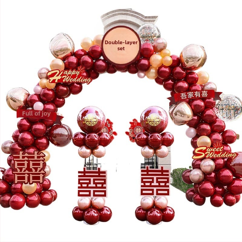 Set balona za svadbenu arku i stup dekoracije — marka auxiliary; šifra proizvoda F96HM875787J5H; materijal: drugi; tip balona: drugi; oblik: balon sa repom