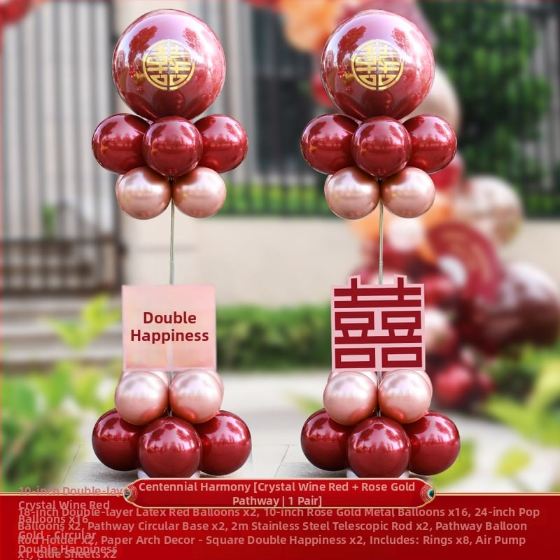 Set balona za svadbenu arku i stup dekoracije — marka auxiliary; šifra proizvoda F96HM875787J5H; materijal: drugi; tip balona: drugi; oblik: balon sa repom