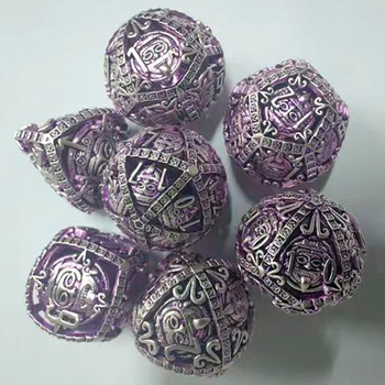 Set bakrenih kockica s zaobljenim kutovima, 20-stranih, za stolne igre, opcije obrade i prilagodbe