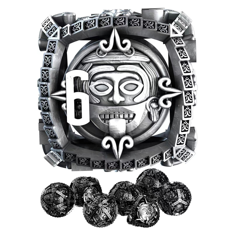 Set bakrenih kockica s zaobljenim kutovima, 20-stranih, za stolne igre, opcije obrade i prilagodbe