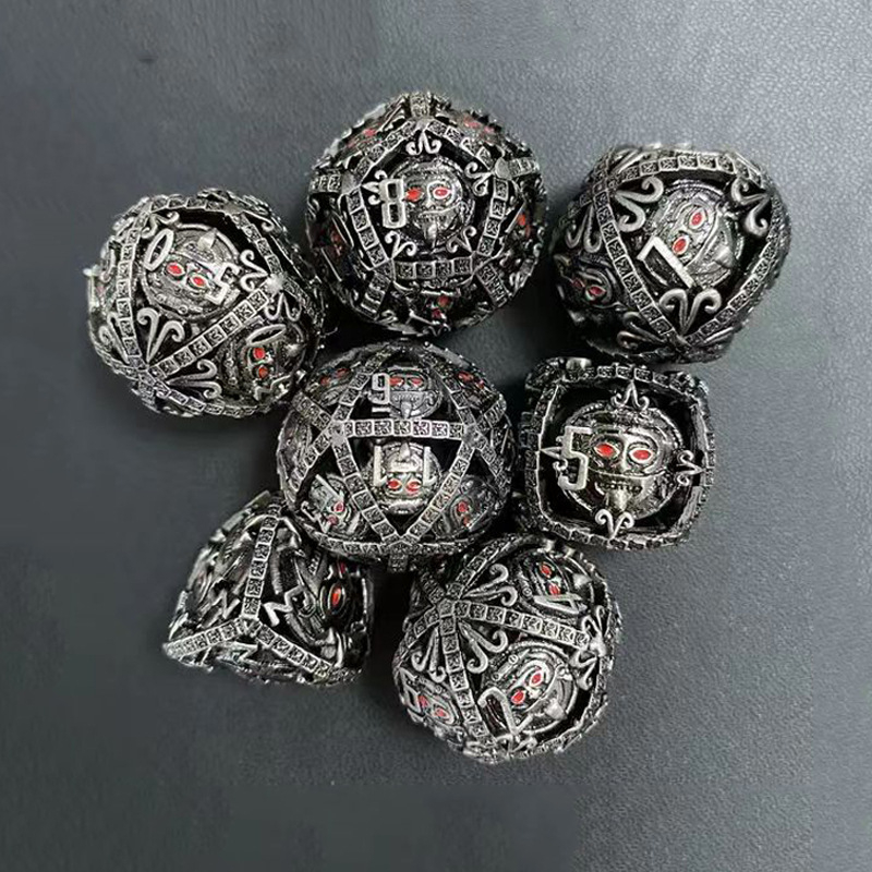 Set bakrenih kockica s zaobljenim kutovima, 20-stranih, za stolne igre, opcije obrade i prilagodbe