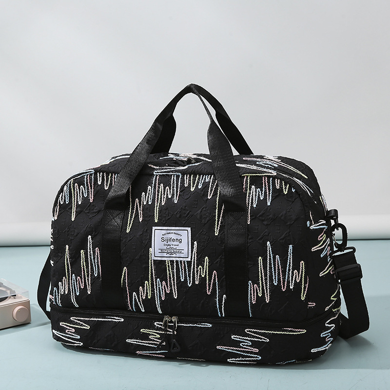 Unisex crossbody torba za kratka putovanja, urbani minimalistički dizajn (Materijal: Oxford tkanina; Funkcija: Prozračna; Podstava: poliester-pamuk; Spol: Unisex; Stil: Urbana jednostavnost)