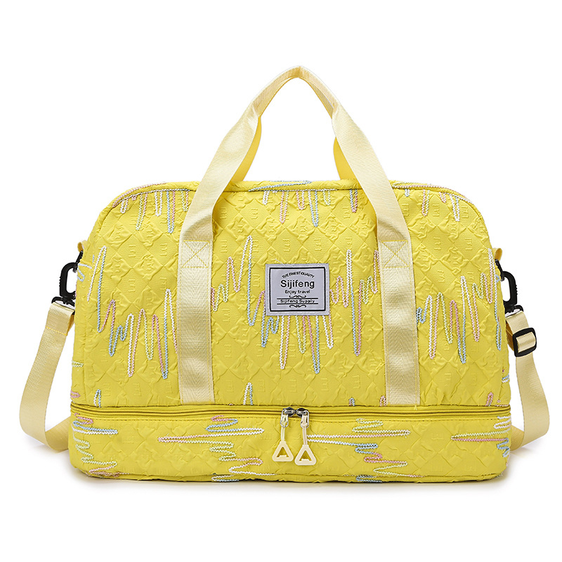Unisex crossbody torba za kratka putovanja, urbani minimalistički dizajn (Materijal: Oxford tkanina; Funkcija: Prozračna; Podstava: poliester-pamuk; Spol: Unisex; Stil: Urbana jednostavnost)