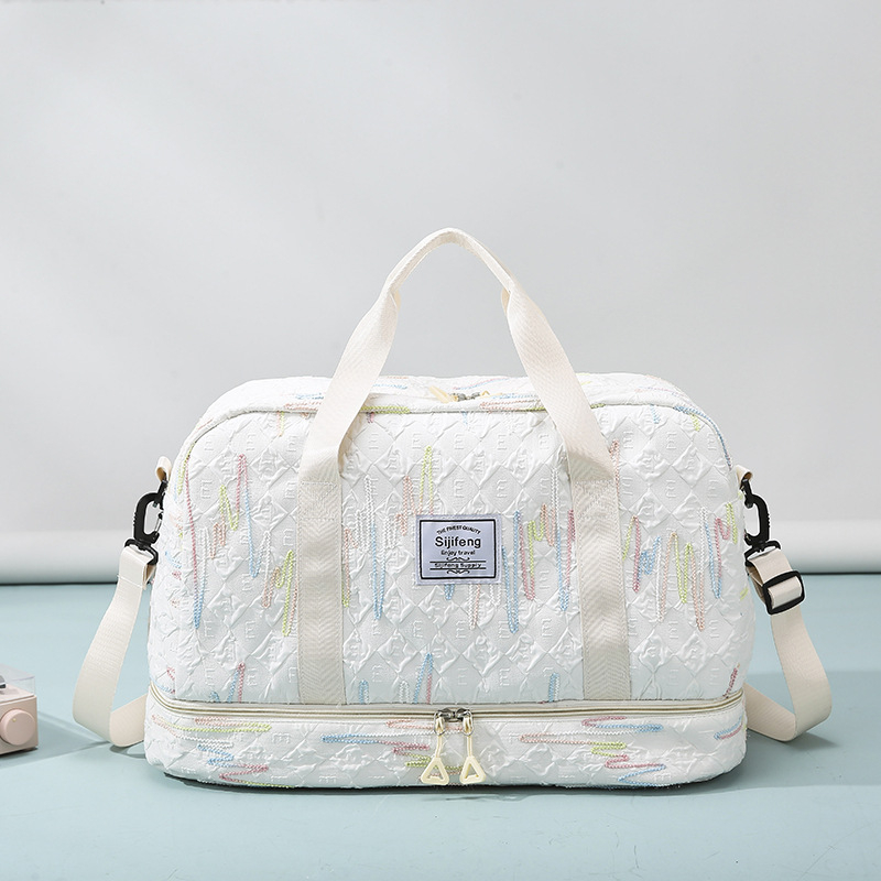 Unisex crossbody torba za kratka putovanja, urbani minimalistički dizajn (Materijal: Oxford tkanina; Funkcija: Prozračna; Podstava: poliester-pamuk; Spol: Unisex; Stil: Urbana jednostavnost)