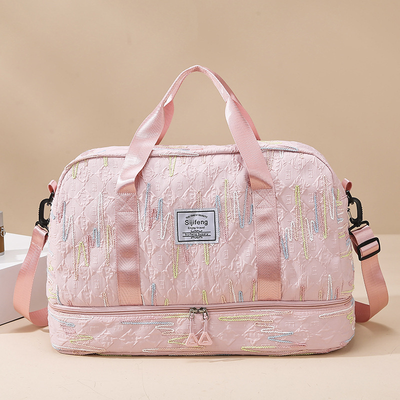 Unisex crossbody torba za kratka putovanja, urbani minimalistički dizajn (Materijal: Oxford tkanina; Funkcija: Prozračna; Podstava: poliester-pamuk; Spol: Unisex; Stil: Urbana jednostavnost)