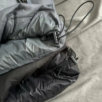 DANTON jakna s kapuljačom, lagana vanjska tkanina od najlona, punjenje od down 86–90%, 220 g, geometrijski uzorak, unisex, zimska odjeća