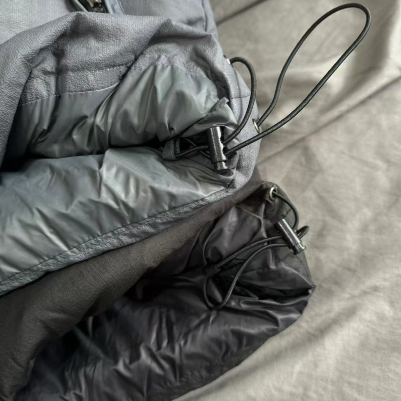 DANTON jakna s kapuljačom, lagana vanjska tkanina od najlona, punjenje od down 86–90%, 220 g, geometrijski uzorak, unisex, zimska odjeća