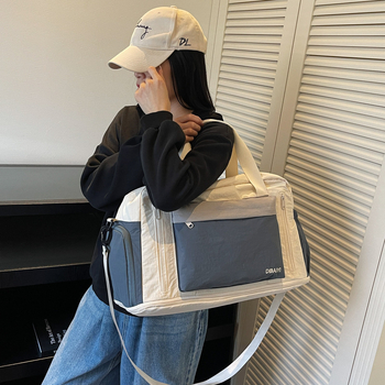 Unisex torba za kratka putovanja, kapacitet 20–35L, platno, vodootporna, stil za opuštena putovanja