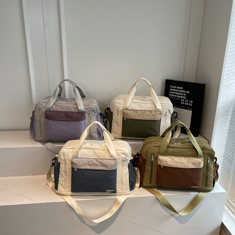 Unisex torba za kratka putovanja, kapacitet 20–35L, platno, vodootporna, stil za opuštena putovanja