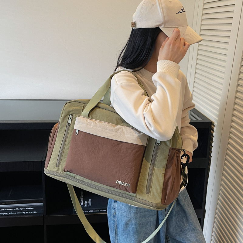Unisex torba za kratka putovanja, kapacitet 20–35L, platno, vodootporna, stil za opuštena putovanja