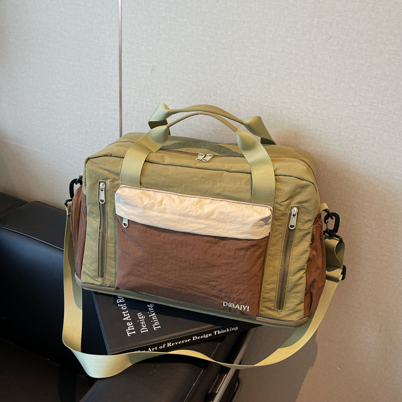 Unisex torba za kratka putovanja, kapacitet 20–35L, platno, vodootporna, stil za opuštena putovanja