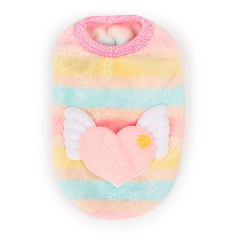 Flanelból készült mellény háziállatoknak – kistestű kölyökkutyák és macskák számára, uniszex, hétköznapi stílus, őszi-téli szezon