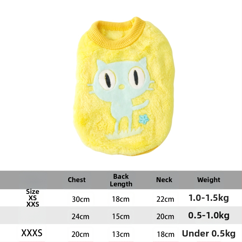 Flanelový vest pre domáce zvieratá – pre šteniatka a mačky, unisex, voľnočasový štýl, jesenná zima