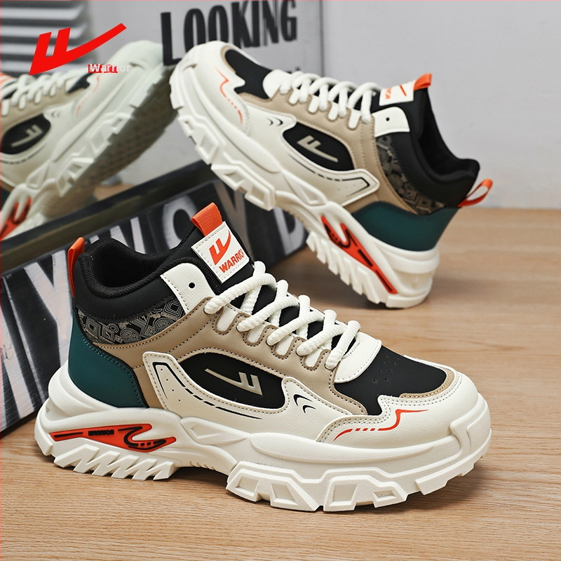 Muške tenisice dad shoes – kožni gornji dio, niski profil, vezanje, mrežasti unutarnji materijal, gumena potplata