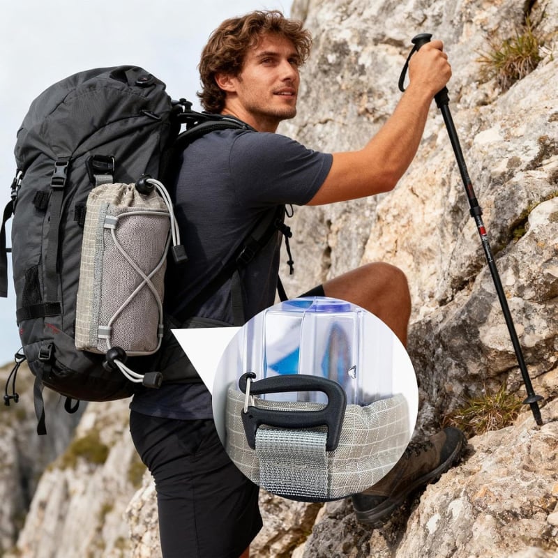 Najlonska torbica preko ramena s MOLLE sustavom za planinarenje, biciklizam i trekking – višenamjensko skladištenje telefona