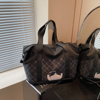 Ženska crossbody torba za putovanja, veliki kapacitet, lagana, Oxford platno, prozračna, proširivi kapaciteta