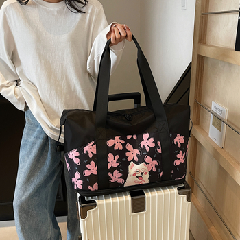 Ženska crossbody torba za putovanja, veliki kapacitet, lagana, Oxford platno, prozračna, proširivi kapaciteta