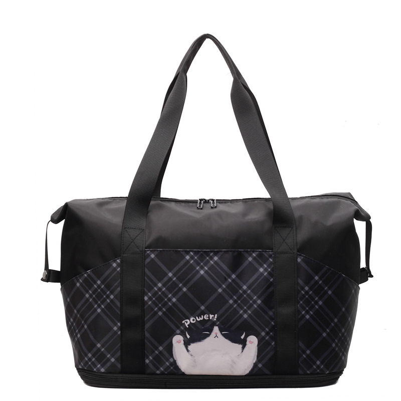 Ženska crossbody torba za putovanja, veliki kapacitet, lagana, Oxford platno, prozračna, proširivi kapaciteta