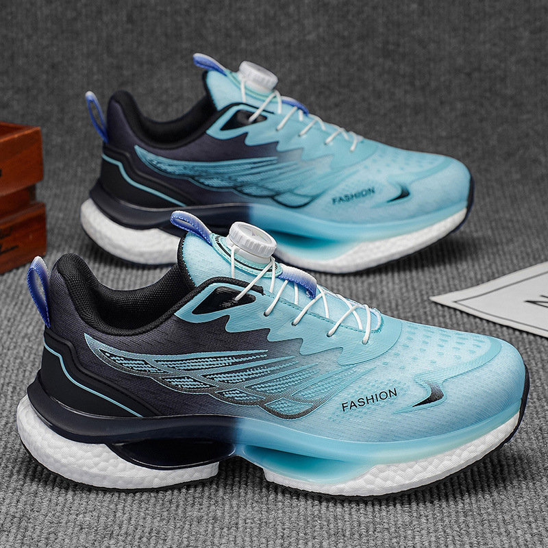 Юношески спортни обувки: дишащ мрежест връх, нисък глезен, закръглен нос, EVA стелка, гумирана подметка