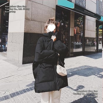 Jachetă de damă din țesătură chenille, lungime medie, guler înălțat, fermoar, umplutură cu puf 101–200 g