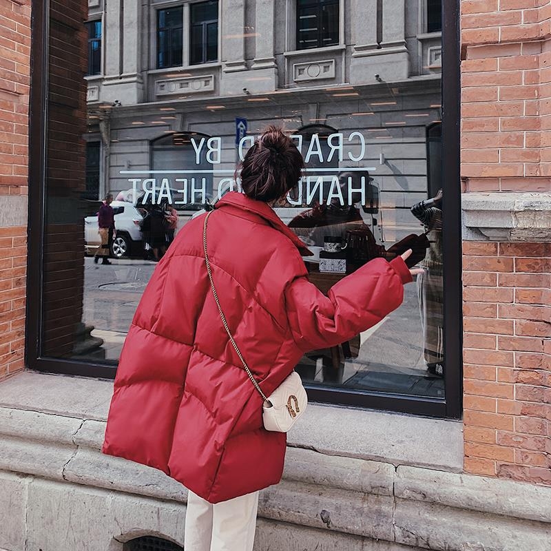 Jachetă de damă din țesătură chenille, lungime medie, guler înălțat, fermoar, umplutură cu puf 101–200 g