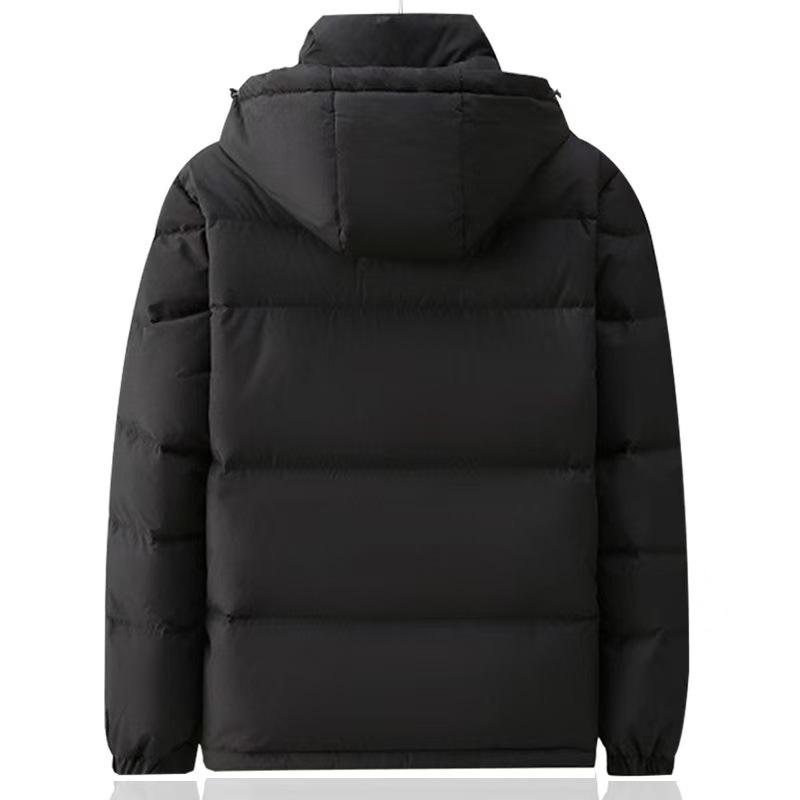 Muška jakna s kapuljicom od patkanog pera, 30–35% perja, 240 g punila, loft 550, zatvarač, poliester, zimska upotreba