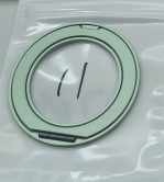 Държач за телефон с пръстен, алуминиева сплав, 360° въртяща се стойка, монтаж с лепило, анти-вибрация