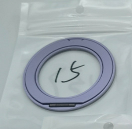 Държач за телефон с пръстен, алуминиева сплав, 360° въртяща се стойка, монтаж с лепило, анти-вибрация