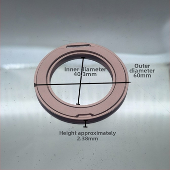 Държач за телефон с пръстен, алуминиева сплав, 360° въртяща се стойка, монтаж с лепило, анти-вибрация