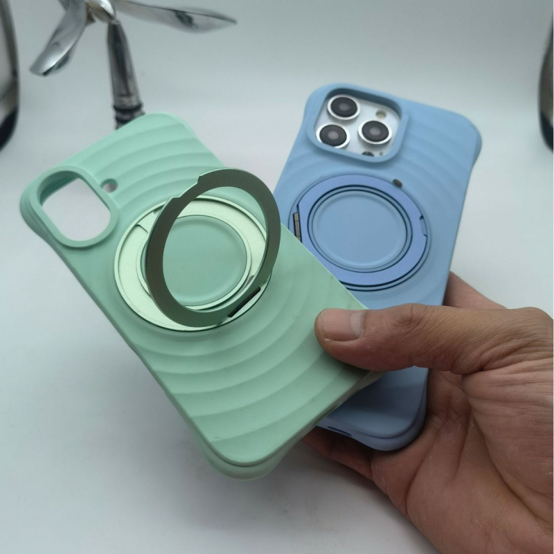 Държач за телефон с пръстен, алуминиева сплав, 360° въртяща се стойка, монтаж с лепило, анти-вибрация