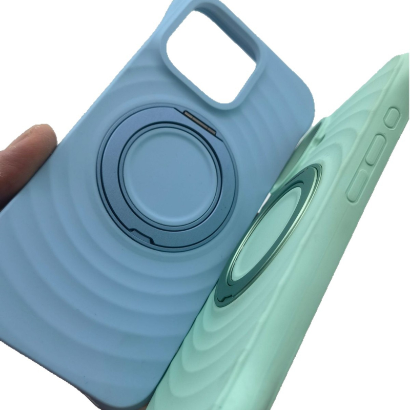 Държач за телефон с пръстен, алуминиева сплав, 360° въртяща се стойка, монтаж с лепило, анти-вибрация