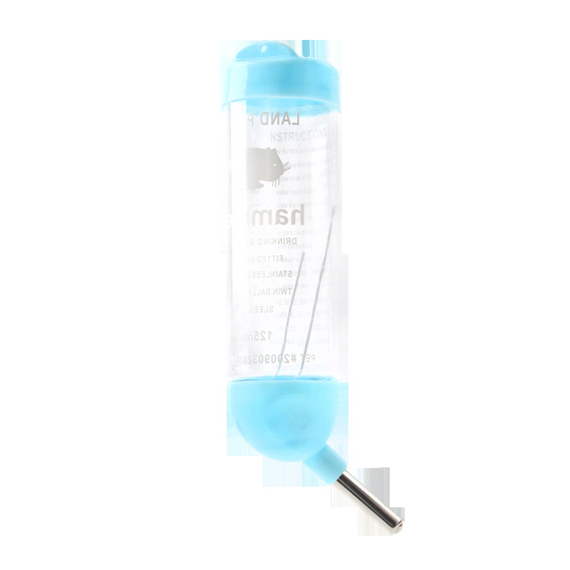 Κρεμαστή φιάλη νερού για τσιντσίλες με στόμιο μπάλα, πλαστική, χωρίς διαρροές