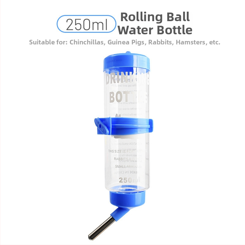 Κρεμαστή φιάλη νερού για τσιντσίλες με στόμιο μπάλα, πλαστική, χωρίς διαρροές