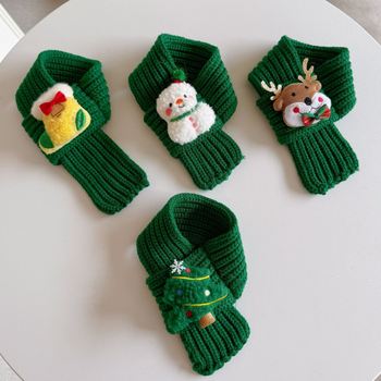 Φουλάρι για κατοικίδια – μοτίβο καρτούν, μαλλί πλεκτό, ύφανση απλού υφανσης, Jacquard, χειμερινή περίοδο