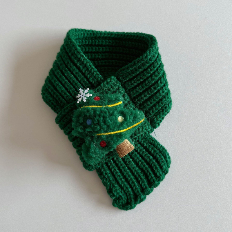 Φουλάρι για κατοικίδια – μοτίβο καρτούν, μαλλί πλεκτό, ύφανση απλού υφανσης, Jacquard, χειμερινή περίοδο