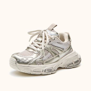 Dječje tenisice u stilu dad shoes, gornji materijal od super fiber, potplat EVA, lagane i izdržljive, za uzrast 4-16 godina, proljeće 2025