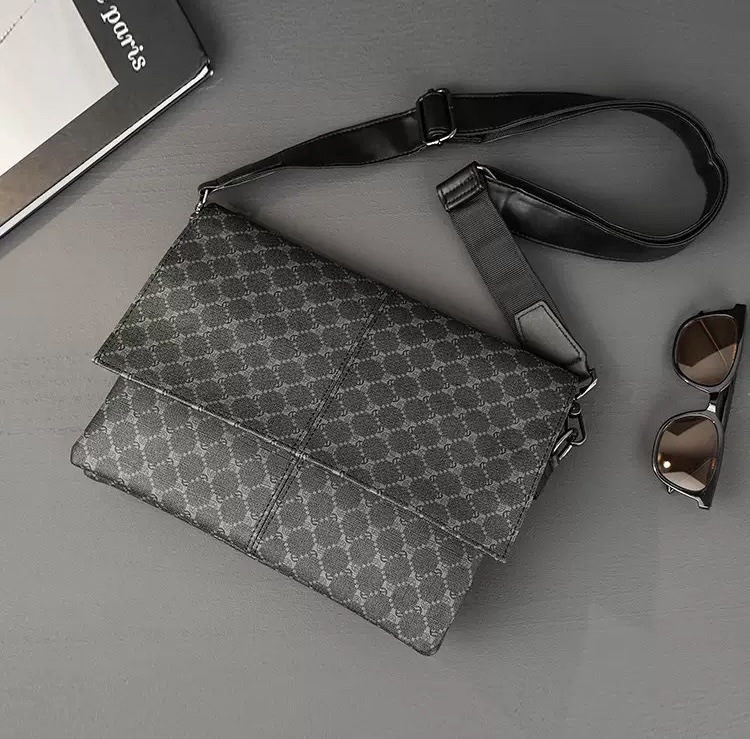 Muška PU crossbody torba – vodootporna, ultralagana, otporna na habanje; stil koverti, proljeće 2025