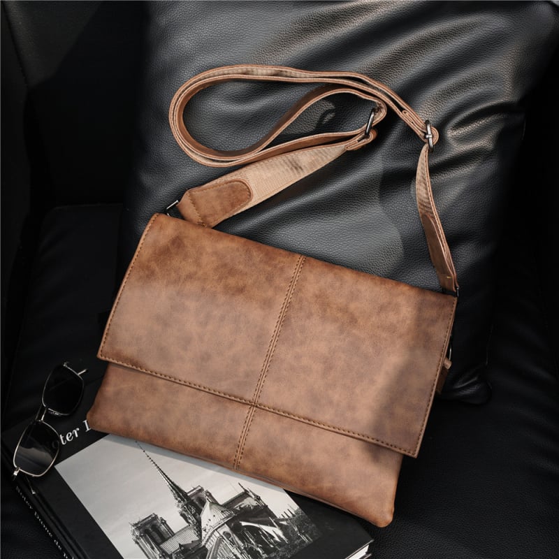 Muška PU crossbody torba – vodootporna, ultralagana, otporna na habanje; stil koverti, proljeće 2025
