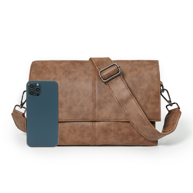 Muška PU crossbody torba – vodootporna, ultralagana, otporna na habanje; stil koverti, proljeće 2025
