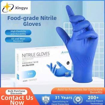 Mănuși din nitril, de unică folosință, de calitate alimentară, pentru catering, impermeabile