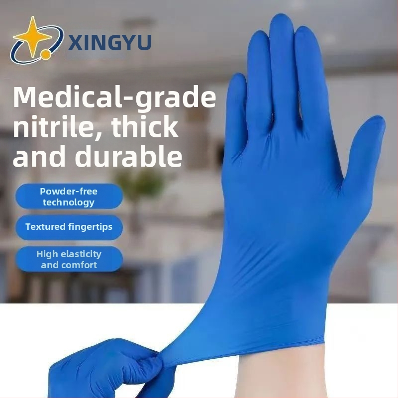 Mănuși din nitril, de unică folosință, de calitate alimentară, pentru catering, impermeabile