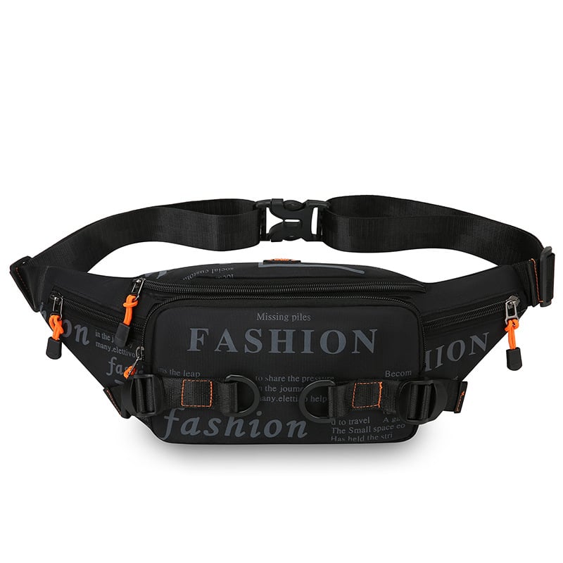 Мъжка чанта за гърдите — урбан стил, нейлон, дишаща, принт с букви, подплата полиестер (урбан стил; нейлон; дишаща; принт с букви; подплата полиестер)
