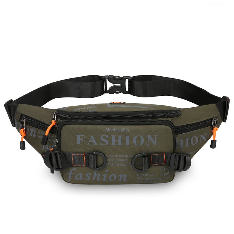 Мъжка чанта за гърдите — урбан стил, нейлон, дишаща, принт с букви, подплата полиестер (урбан стил; нейлон; дишаща; принт с букви; подплата полиестер)