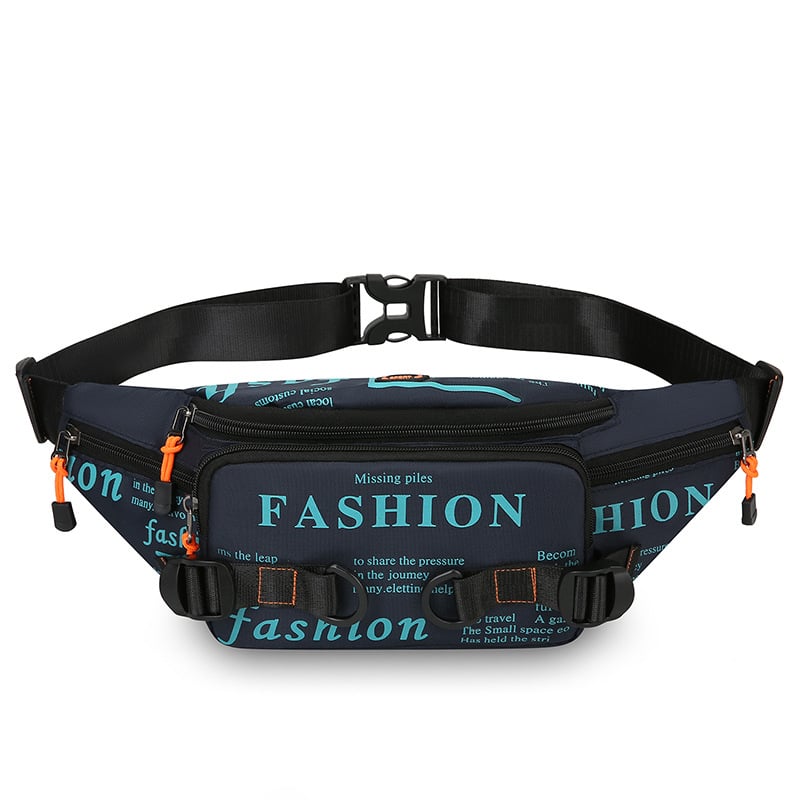 Мъжка чанта за гърдите — урбан стил, нейлон, дишаща, принт с букви, подплата полиестер (урбан стил; нейлон; дишаща; принт с букви; подплата полиестер)