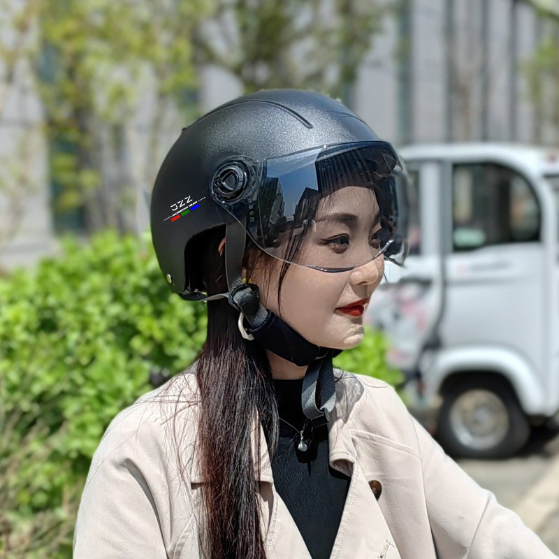 ABS kaciga za električna vozila, 3C certifikat br. 2024091105021488, polu-helmet za odrasle, četiri godišnja doba, pogodna za gradski prijevoz i vožnju motociklom
