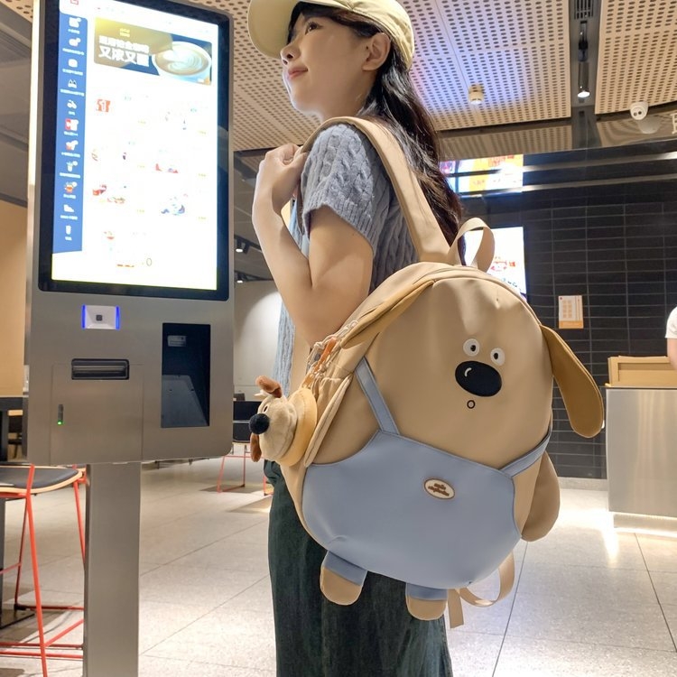 Najlonski ruksak s poliesterom podstavom, zakrivljeni naramenice, gradski minimalistički stil, za školu