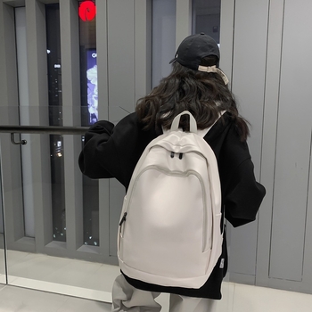 PU кожена раница, модел TR773, затваряне с цип, вертикална квадратна форма, триизмерна външна торба