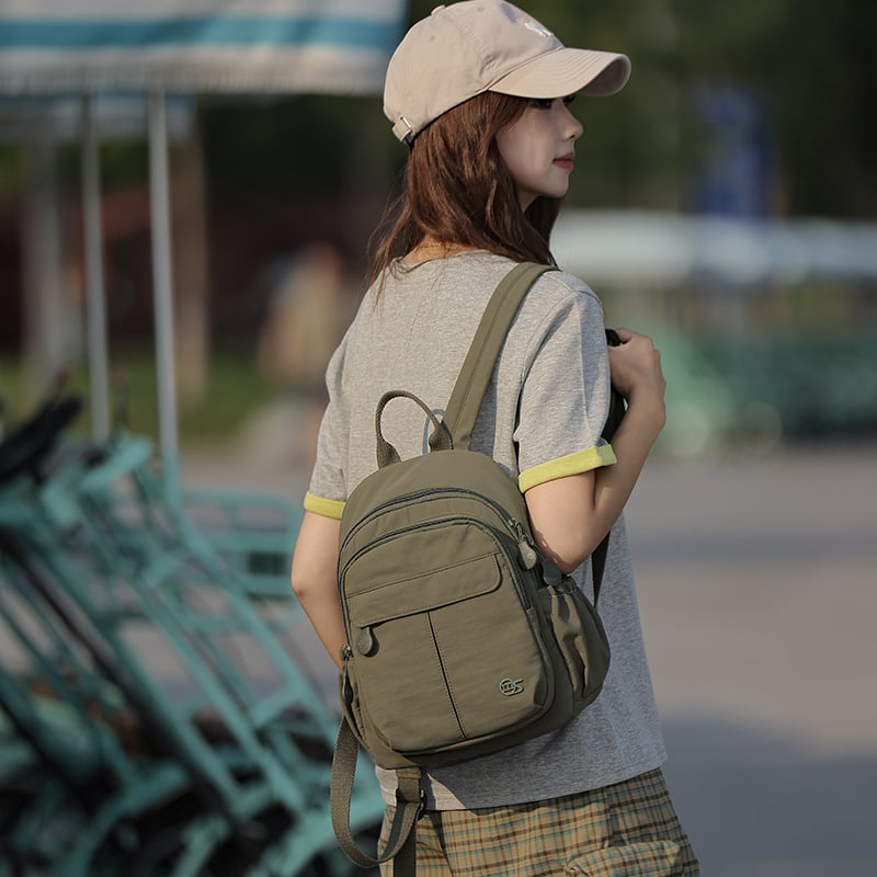 Ruksak u fakultetskom stilu, velika kapaciteta, najlon materijal, japanski nadahnuće, vodootporan, zatvaranje na zip