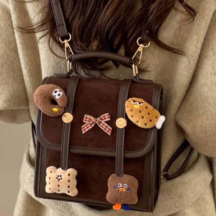 Ruksak s dječjim karikaturalnim stilom, PU materijal, otvor s poklopcem, unutarnji džep na zip i džep za dokumente, prozračan